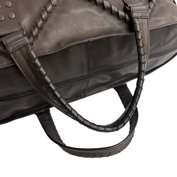 BOTTEGA VENETA Brown Leather Intrecciato Boston Bag - Picture 4 of 10